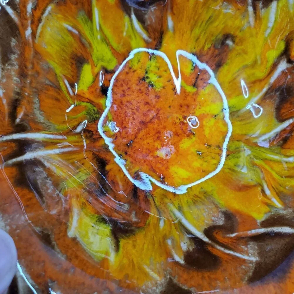 VTG California Originals Fall Leaf-Shaped Ceramic Serving Dish Set Orange Brown - Picture 7 of 9